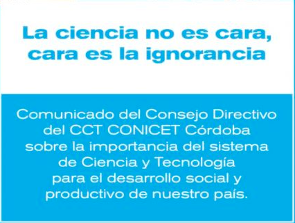 La ciencia no es cara, cara es la ignorancia